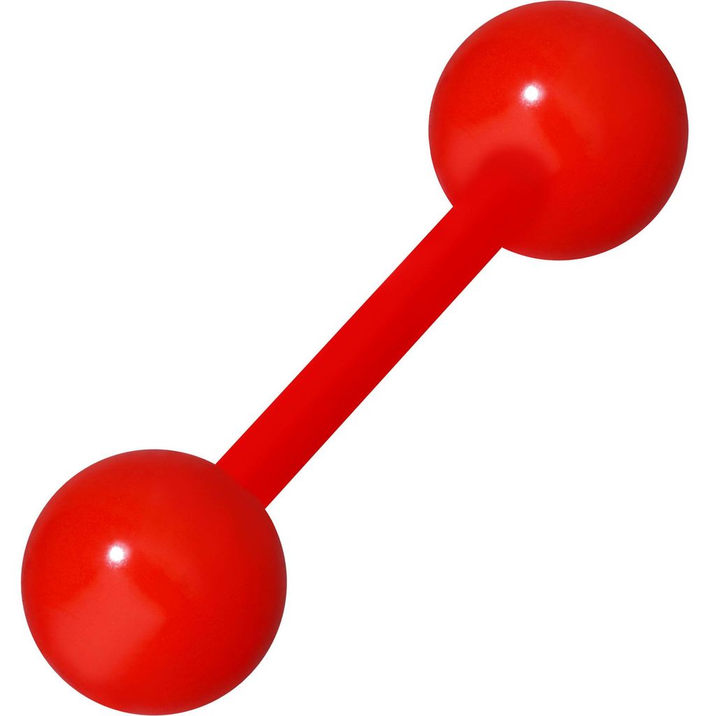 Zungenpiercing, Intim-Piercing Acryl Barbell flexibel UNIFARBEN