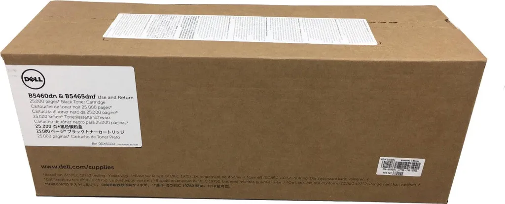 Toner Noir Dell 593-11185 Idéal pour Documents et Rapports sur C1660w