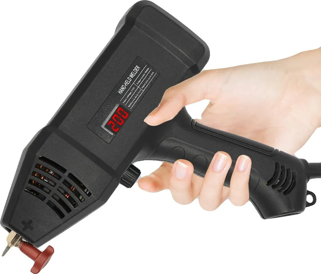 Poste à souder manuel réglable noir 110-240V léger pour soudures faciles