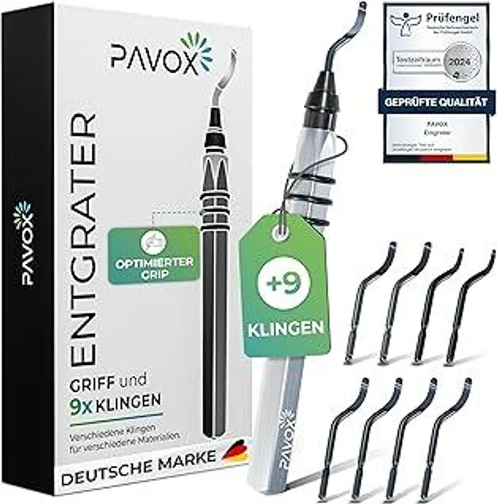 Sbavatore Universale PAVOX: Taglio Pulito su Metallo e Legno - 9 Lame