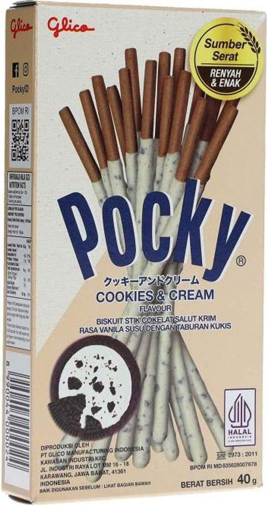 Pocky Cookies & Creme Sticks 40g Produktbild 