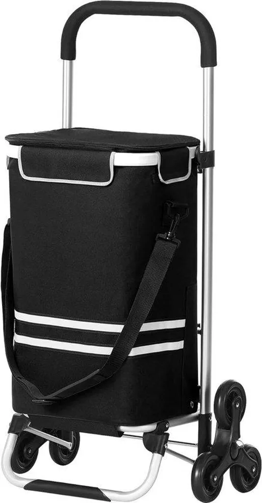 Poussette de marché isotherme à 6 roues pour escaliers de 35 litres