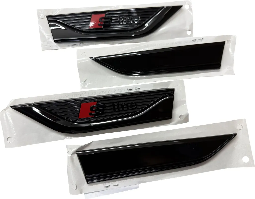 Kit Emblème Audi S-Line Noir pour Rénover ou Remplacer les Sigles A5