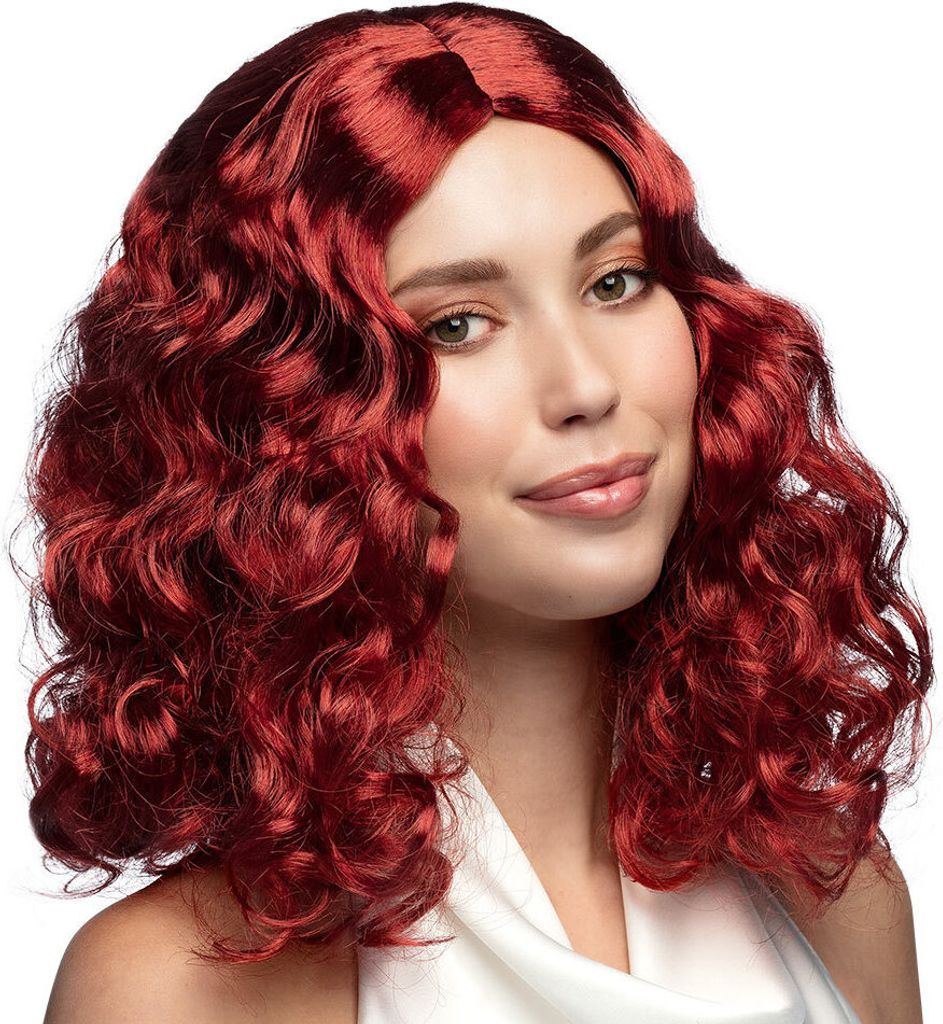Anni parrucca capelli rossi tema festa Schlager signore Immagine del prodotto 