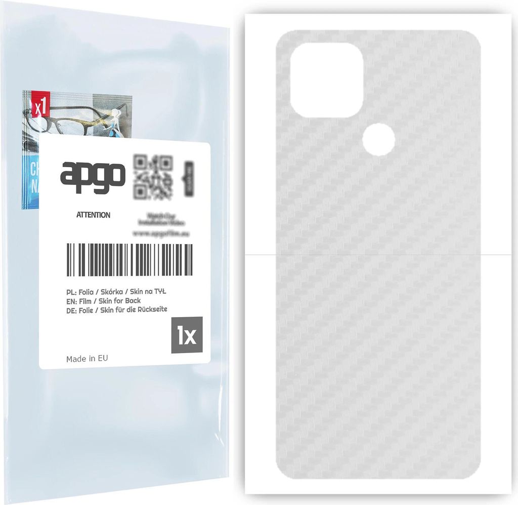 apgo Rückseite Schutzfolie für Oppo A15s -  Hinten Produktbild 
