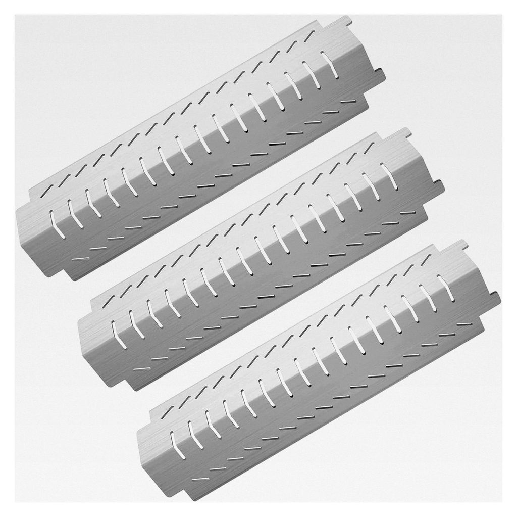 38 cm Universal Brennerabdeckung für viele Gasgrills, passend für Charbroil, Landmann, Uniflame, Campingaz Classic, Master 3 & 4 Serie, Edelstahl...