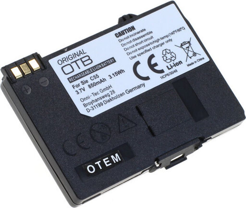 OTB Akku kompatibel zu Siemens C55 Li-Ion Produktbild 3