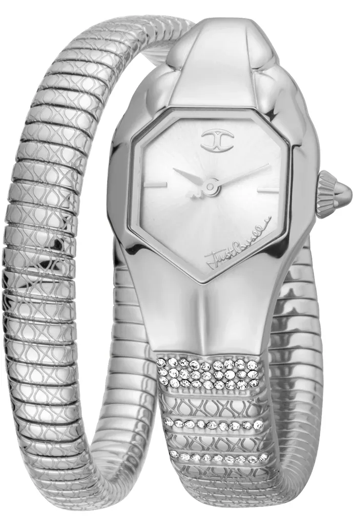 Montre Analogique Femme Just Cavalli avec Bracelet Acier Argent Brillant