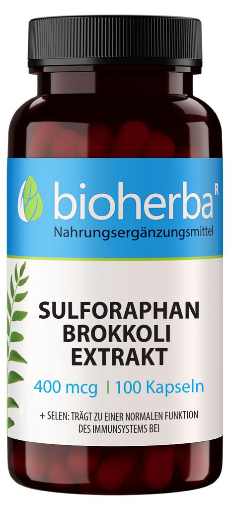 Bioherba Sulforaphan Brokkoli Extrakt 400 mcg 100 Kapseln Produktbild 