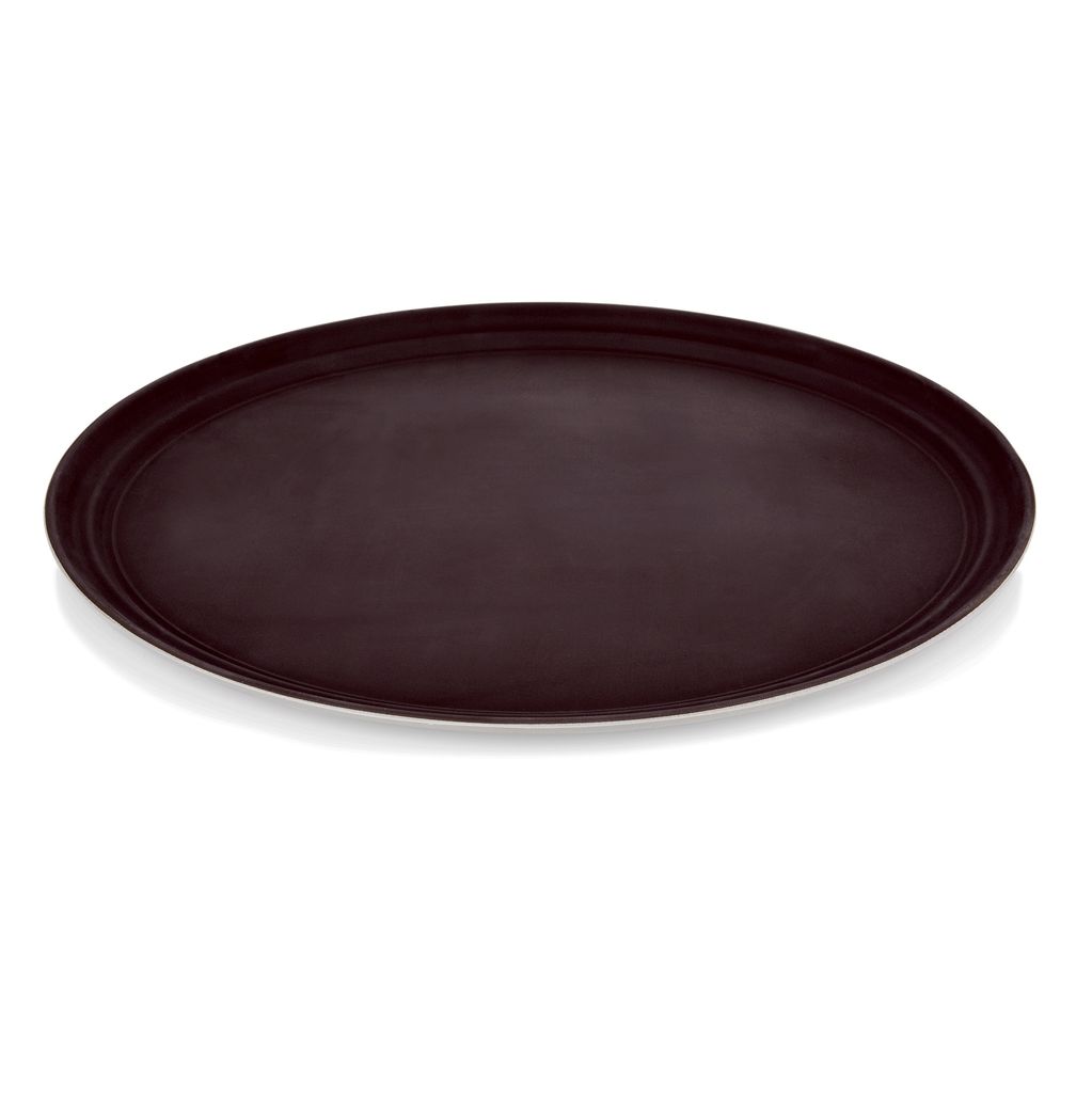 Tablett, oval, schwarz, Polypropylen, Größe wählbar : Tablett, oval, 29 x 22 cm, Polypropylen Variante: Tablett, oval, 29 x 22 cm