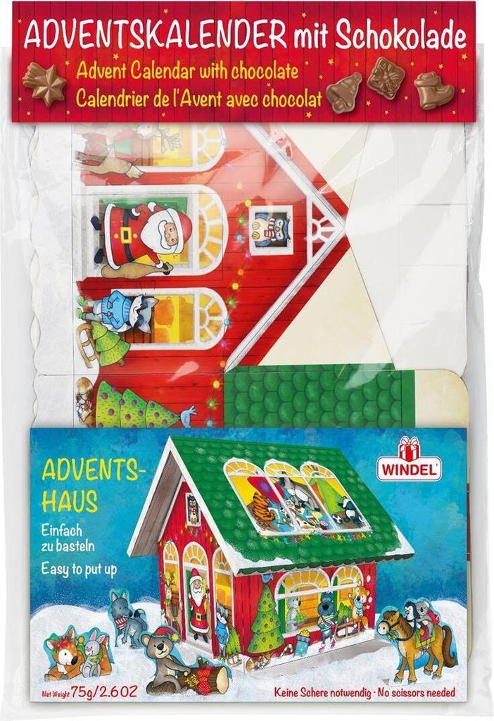 Windel Adventshaus gefüllt mit Figuren aus Produktbild 3