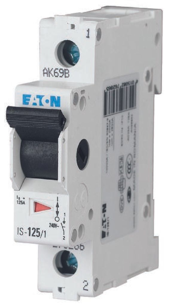 EATON Hauptschalter Grau 1polig 40 A 230 V 276270