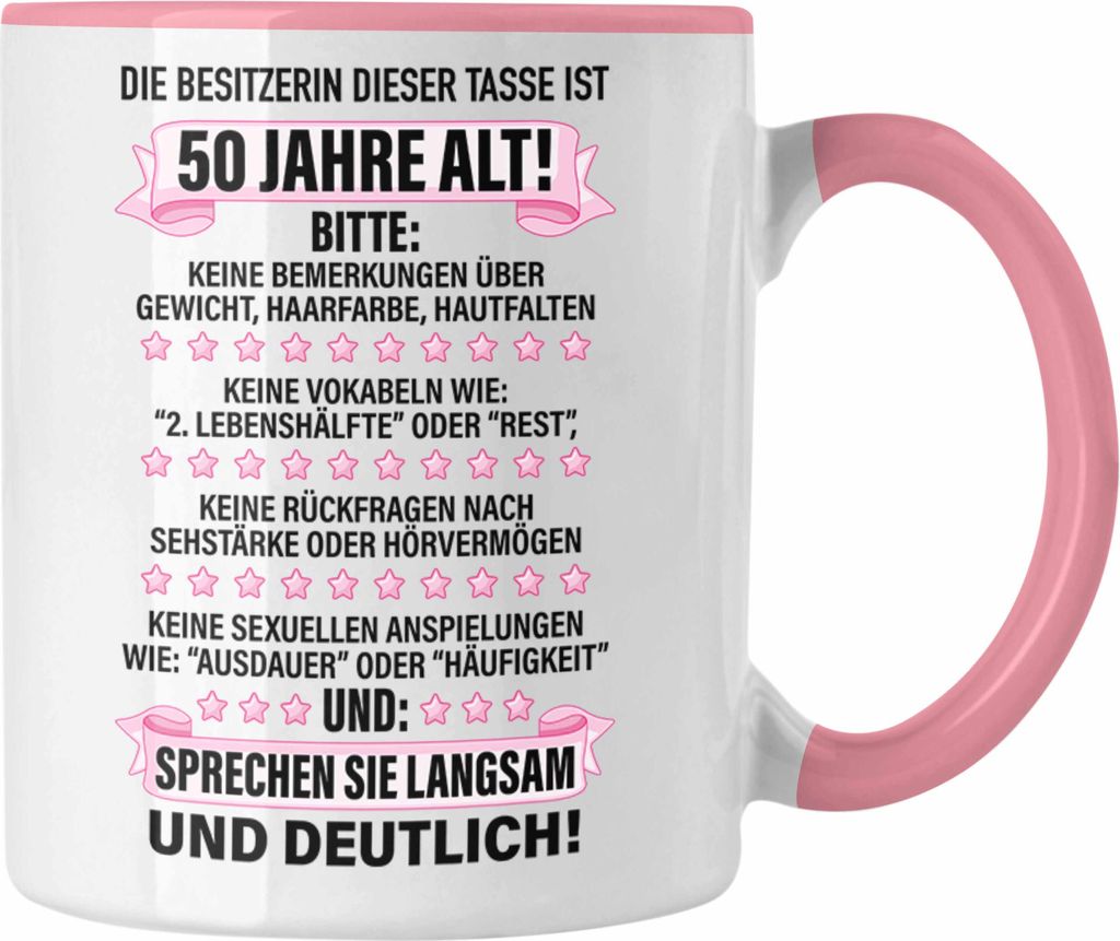 Trendation - 50. Geburtstag Frauen Tasse Geschenk Produktbild 