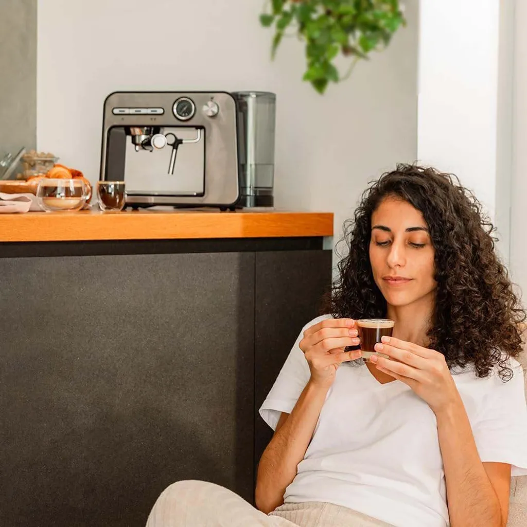 Machine à café Cecotec Power Espresso 20 Square Pro avec manomètre intégré