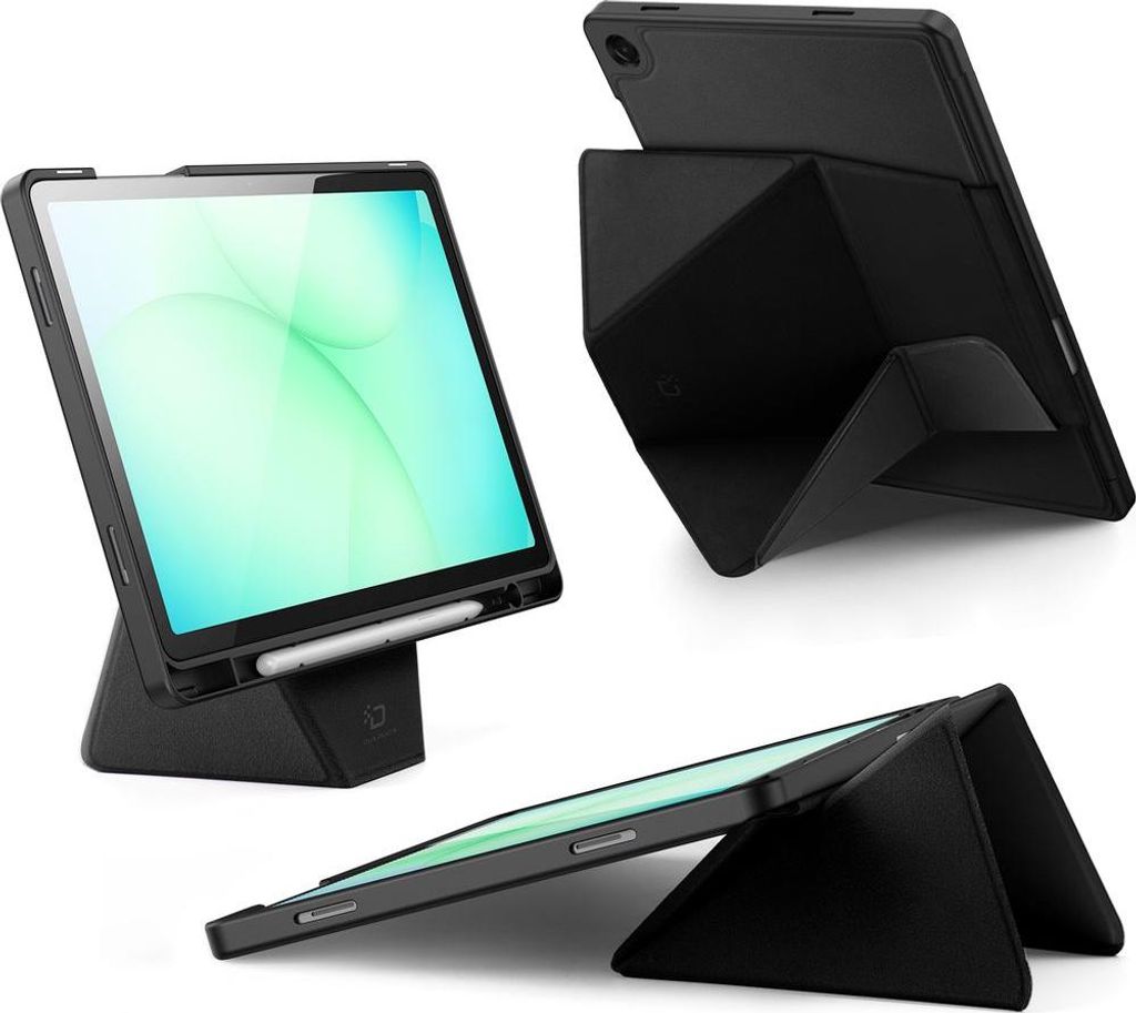 Hülle mit Klappe für Galaxy Tab A11 Plus / A9 Plus, Dux Ducis Vers, Schwarz