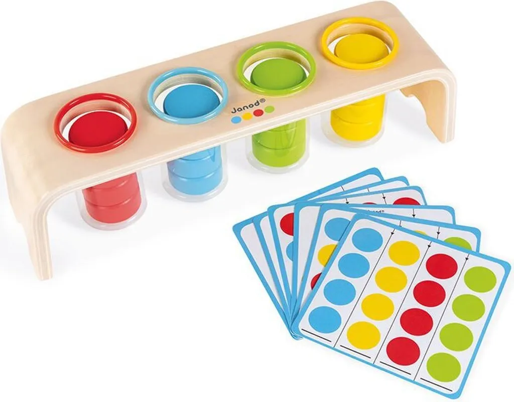 Jeu Éducatif de Tri en Bois Janod Essential - Activité Montessori 2 ans