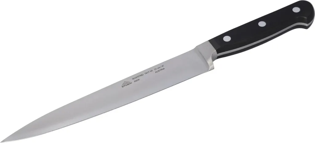 Coltello da Cucina Stubai 210mm Forgiato | Trinciante Acciaio Inox Nero