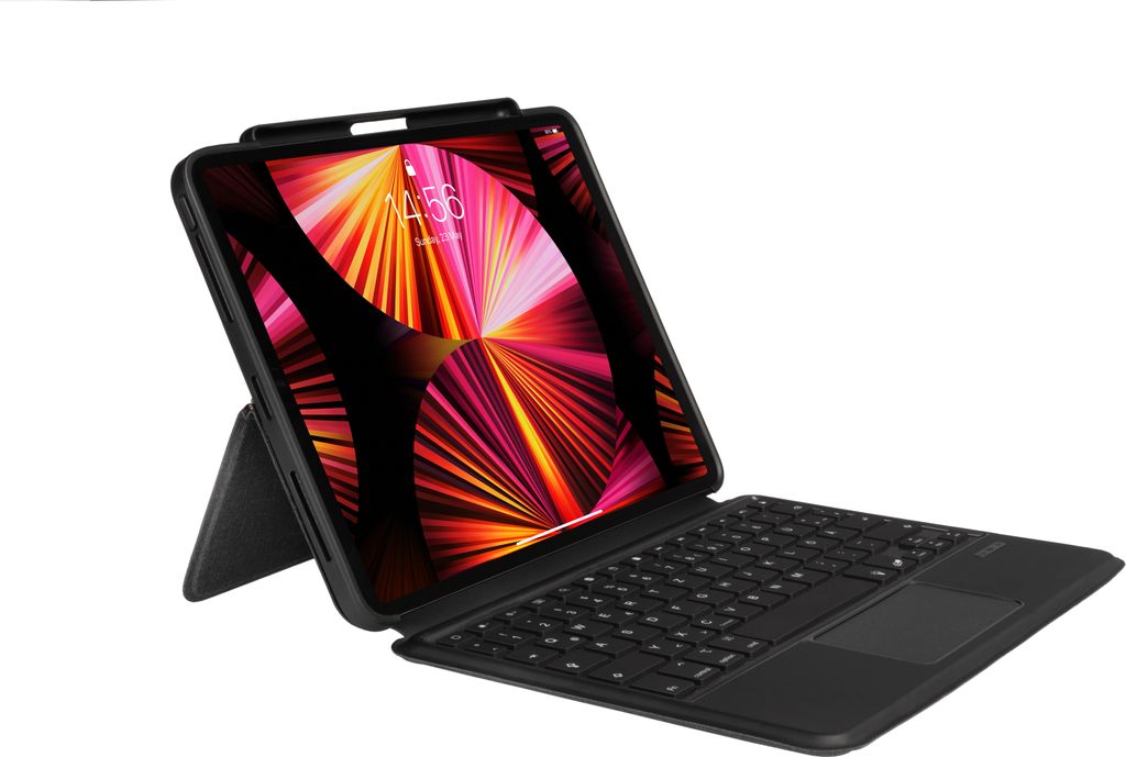Bluetooth Tablet Tastatur Hülle - Apple iPad Pro 11 Zoll (2021) - Dunkelgrau (63947)