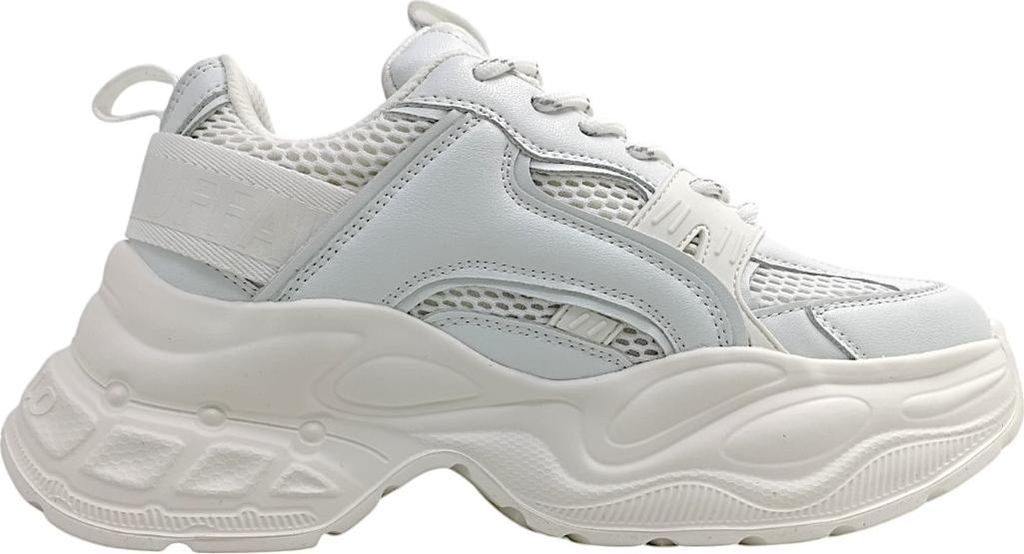 Buffalo. Zapatos deportivos con cordones, color blanco, Imagen del producto 