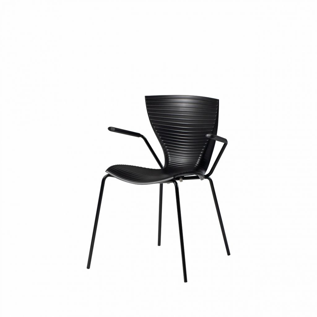 Slide Design Stuhl Gloria Meeting - Jet Black Farbe: Jet Black
