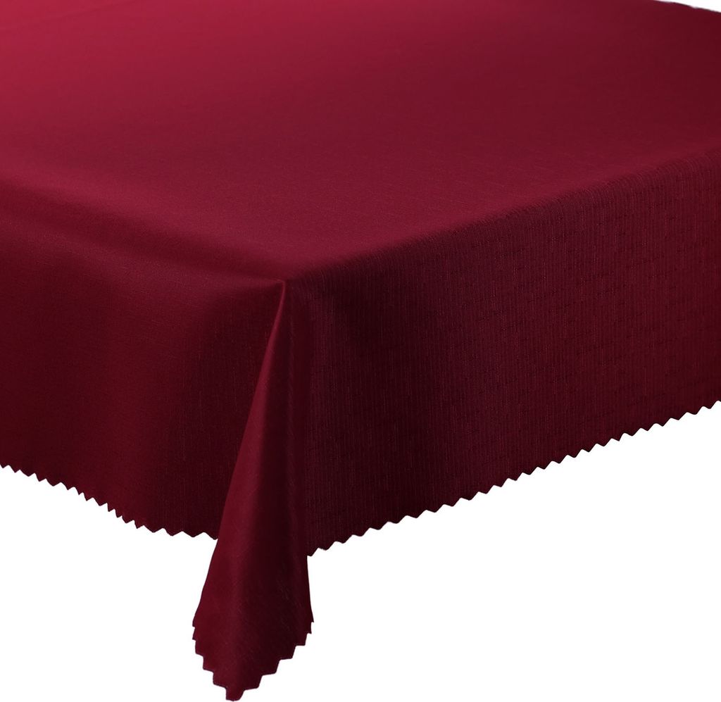 Tischdecke Fleckenresistente Abwaschbar Burgund 130x340 cm