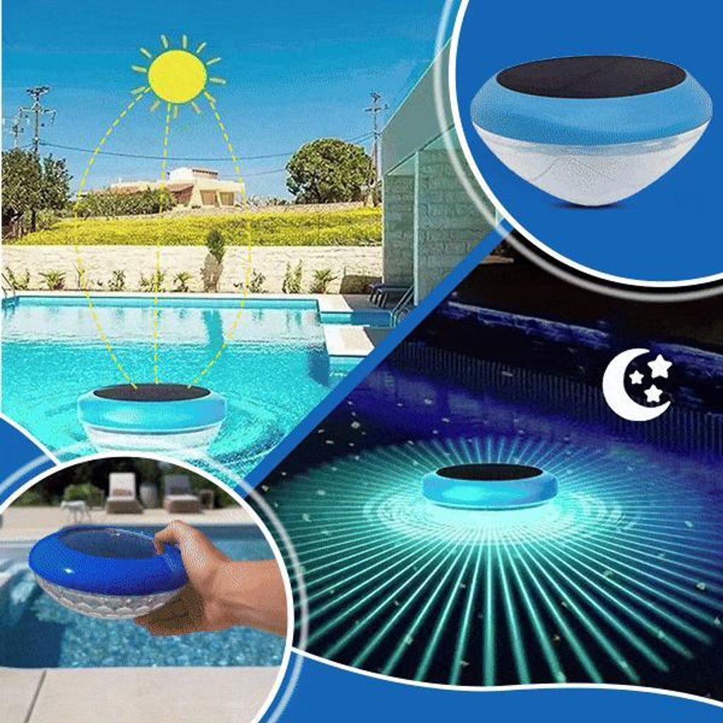 Solarleuchte für Pool und Teich schwimmende LED Lampe Produktbild 