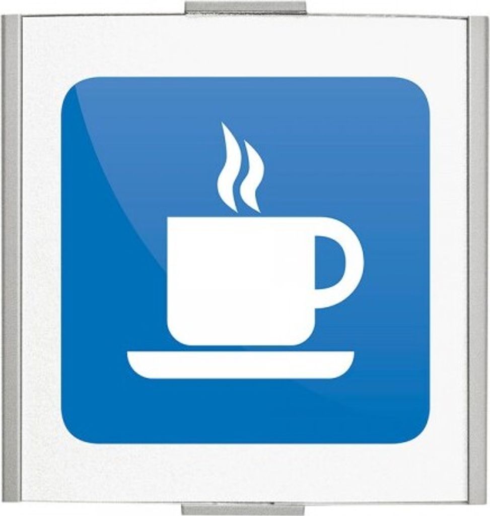 FRANKFURT Türschild 120x120mm mit Piktogramm Café Produktbild 