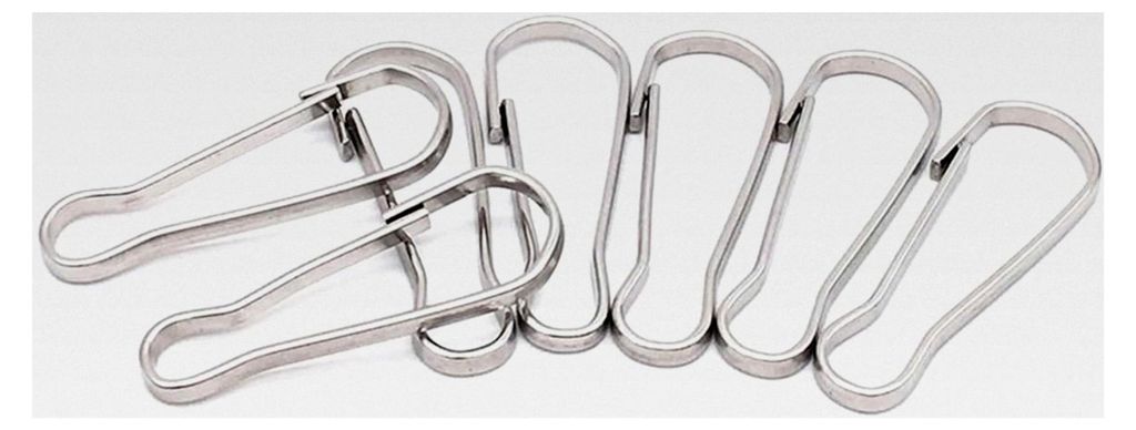 20 kleine Schlüsselband-Clips, 2,9 cm, Urlaubsdekoration, Haken zum Aufhängen für Zuhause, Arbeit, Geschäft, Schule