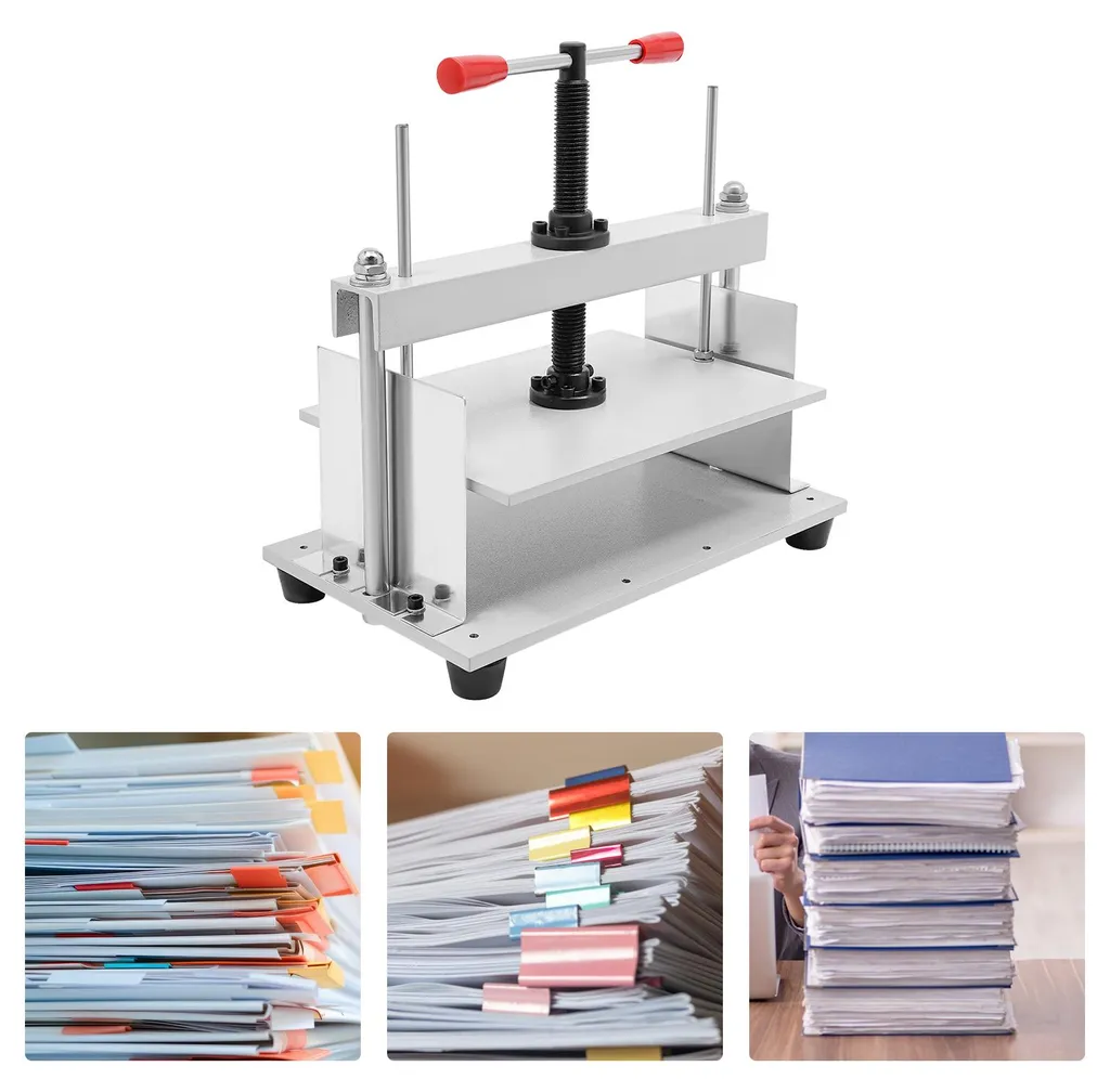 Presse à reliure professionnelle en acier blanc pour format A4 et A5 - 2