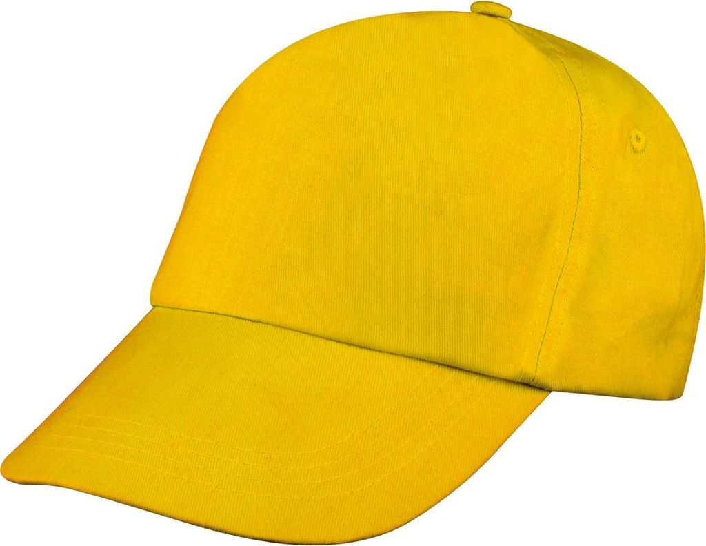 Baumwoll Basecap 5 Panel / Farbe: gelb Produktbild 