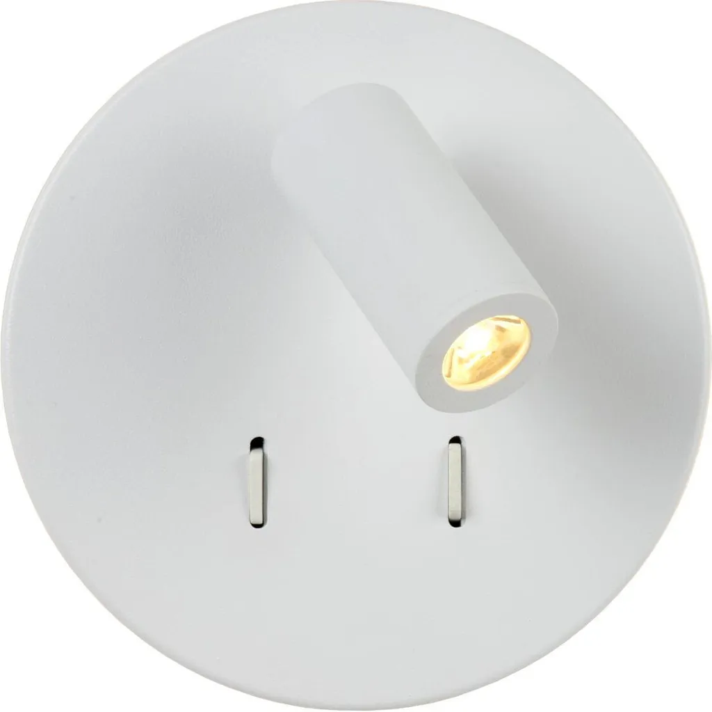 Applique Lucide LED BENTJER 79201/09/31 Blanche 6W 3000K encastrable