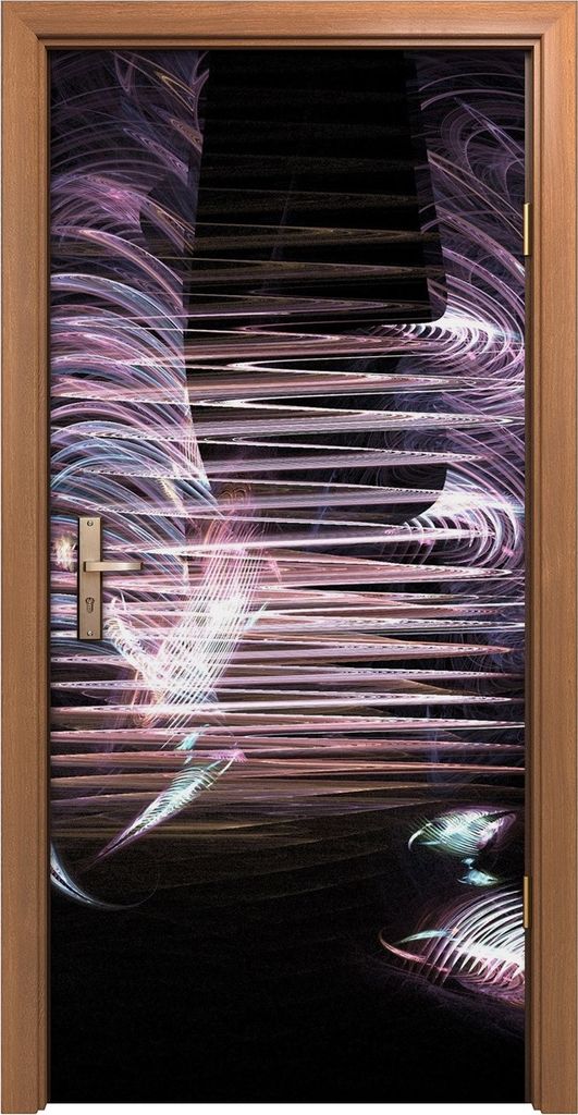 Türposter 90x200 cm Türaufkleber Türtapete Türfolie Klebefolie fraktales Impressionismus
