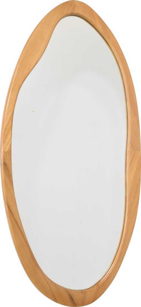Fragix Yin Wandspiegel, groß, organische Form – Holz – 60x120
