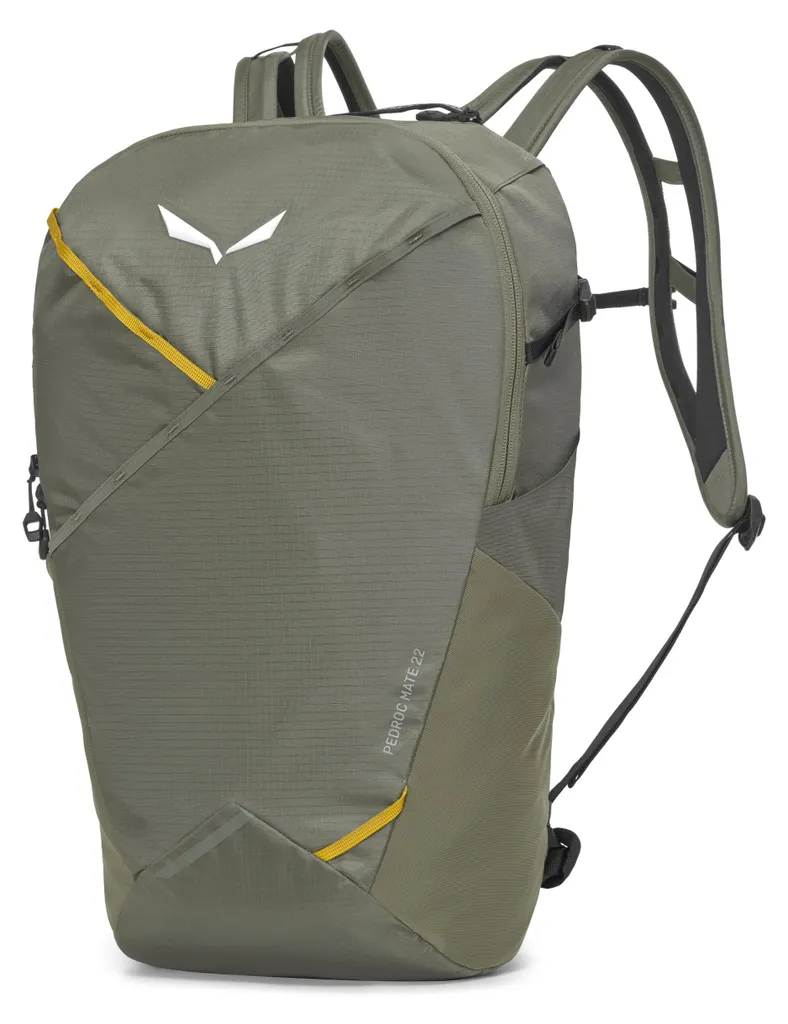 Sac à Dos Pedroc Mate 22L SALEWA avec Système Ventilé Dry Back Air Olive