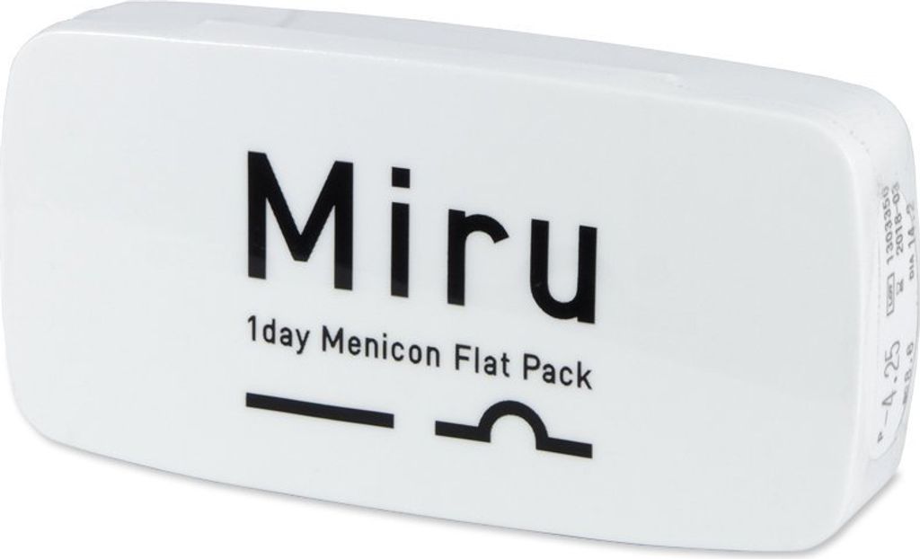 Miru 1 Day (30 Linsen) Stärke: +2.50, BC: 8.60, DIA: 14.20