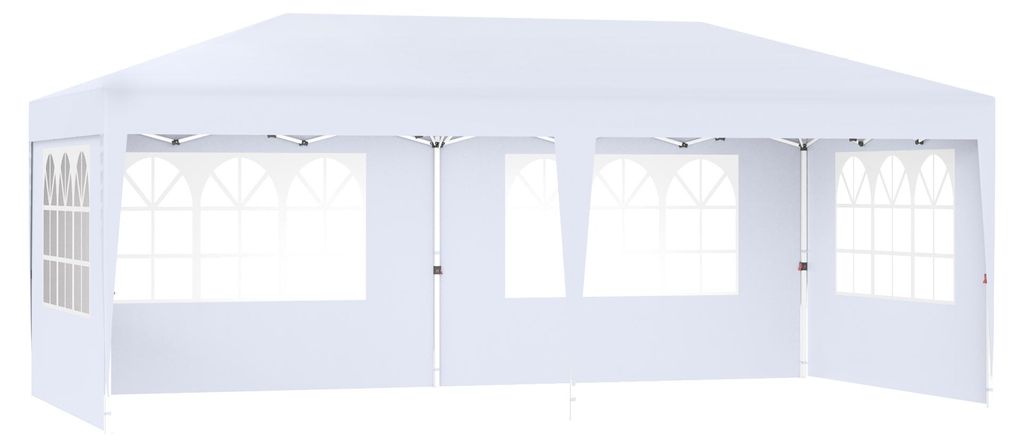 Pavillon de jardin pliable QEENTOE, dimensions 3x6 mètres, Image du produit 