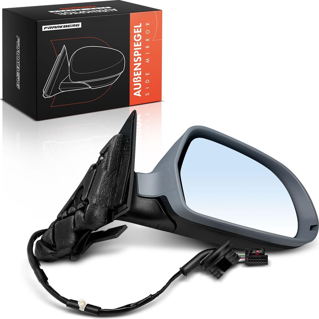 Frankberg 1x Außenspiegel Rechts für Audi A3 8P1 1.4L 1.6L 1.8L 1.9L 2.0L 3.2L 2008-2010