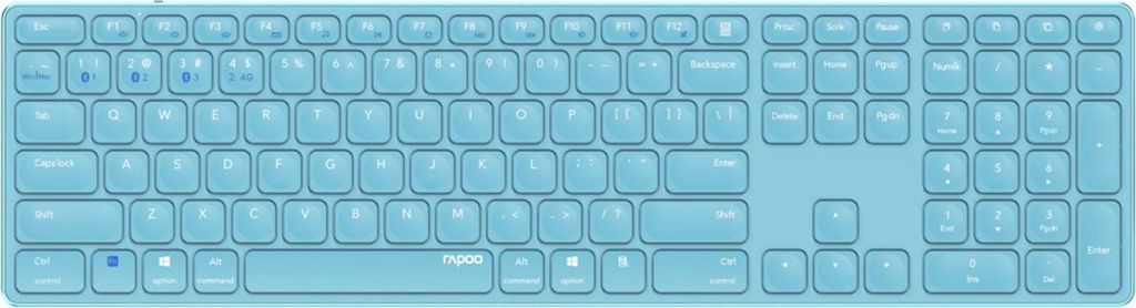 Rapoo E9800M Tastatur RF Wireless + Bluetooth QWERTZ Produktbild 