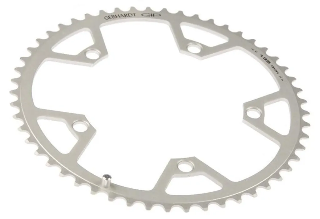 Plateau de rechange Gebhardt 53t 135mm argent pour pédalier usé