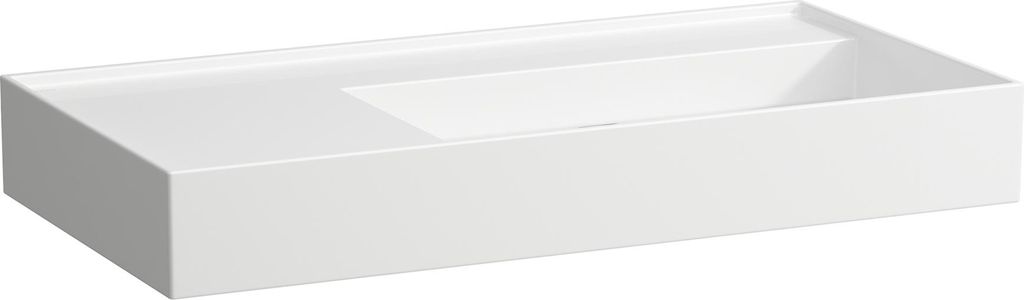 LAUFEN Kartell Waschtisch, unterbaufähig, Ablage links, ohne Hahnloch, ohne Überlauf, 900x460mm, H8103390001121
