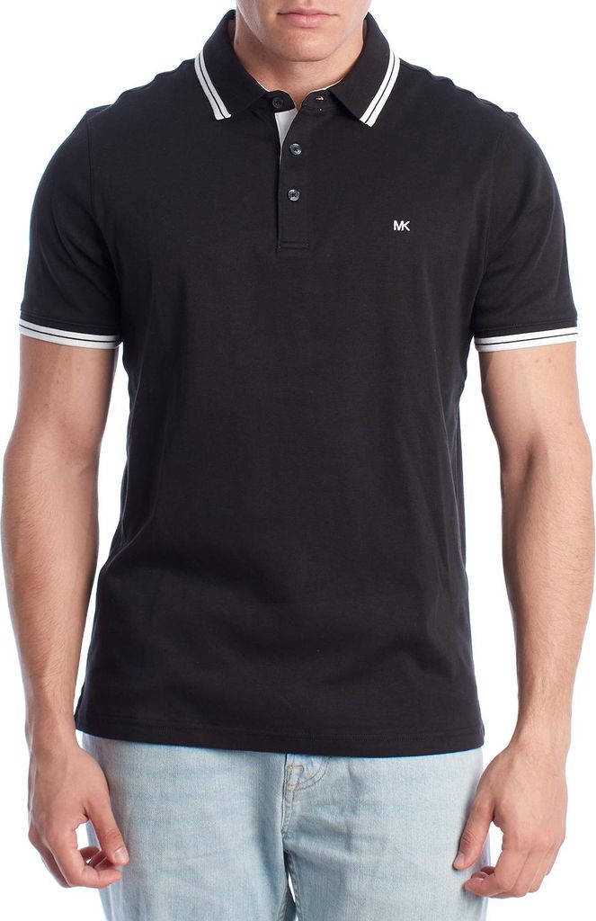 Michael Kors Herren-Poloshirt aus Baumwolle mit kurzen Ärmeln OF15FY220B