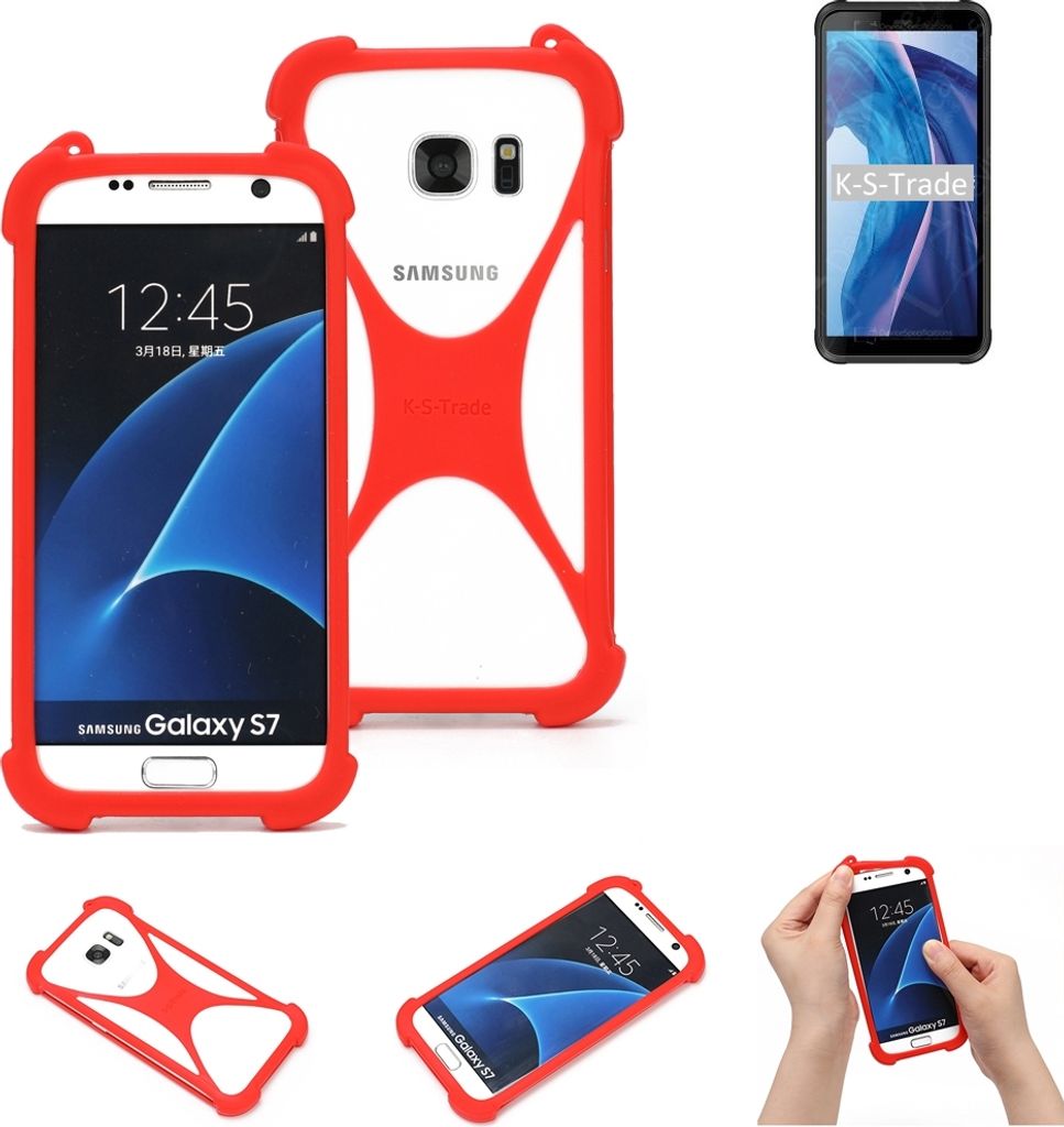 K-S-Trade Handy-Hülle kompatibel mit Blackview BV6300 Schutz-Hülle Bumper Silikon Schutz Hülle Cover Case Silikoncase Silikonbumper TPU Softcase
