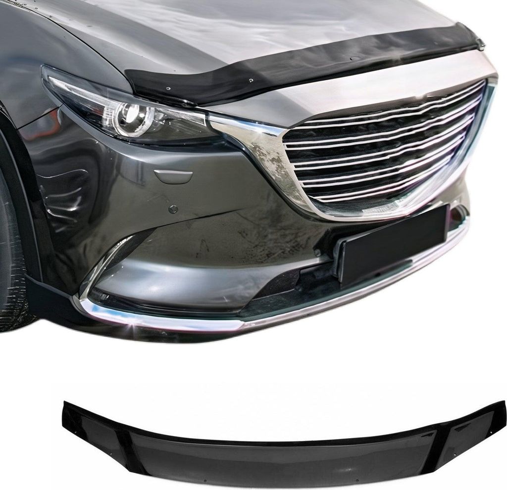 Motorhaube Deflektor Insekten Steinschlagschutz für Mazda CX-9 2016-2021 Dunkel