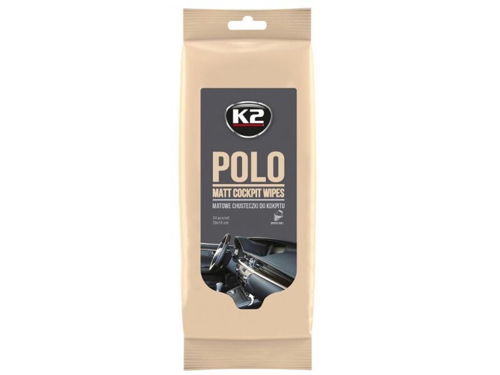 K2 Polo Wipes Cockpit-Reinigungstücher Kunststoff Matt