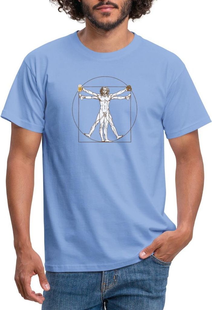 Spreadshirt Leonardo Bayern Volksfest Geschenkidee Bier Männer T-Shirt, XXL, Carolina Blue