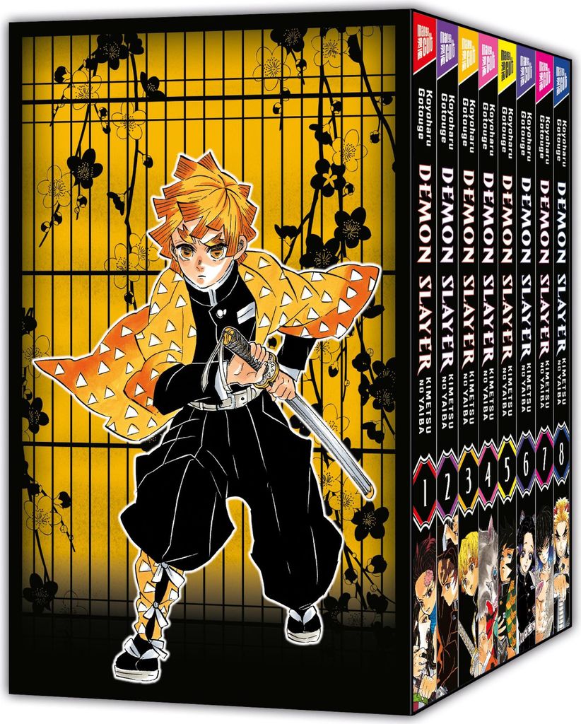 Demon Slayer - Kimetsu no Yaiba 1-8 mit Sammelschuber Produktbild 1