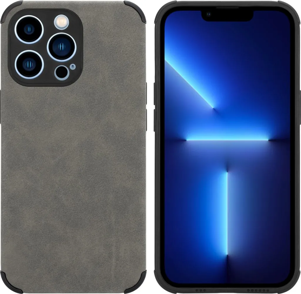 Custodia Protettiva iPhone 13 Pro Max Grigio Scamosciato - Cadorabo TPU