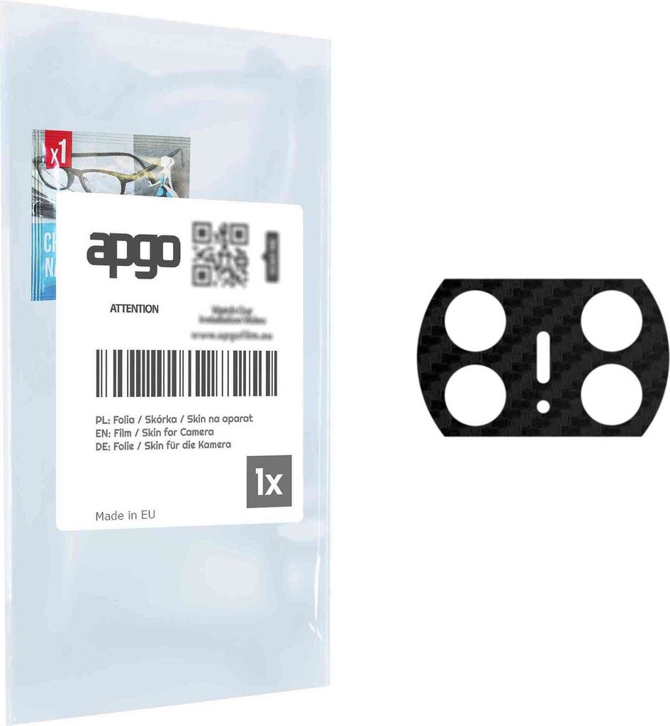 apgo Objektivschutz-Folie, Kameraschutz kompatibel mit Huawei Mate X3, Carbon-Imitation, Rückseite Schutzfolie für Kamera-Insel, Hinten Folie, kr...
