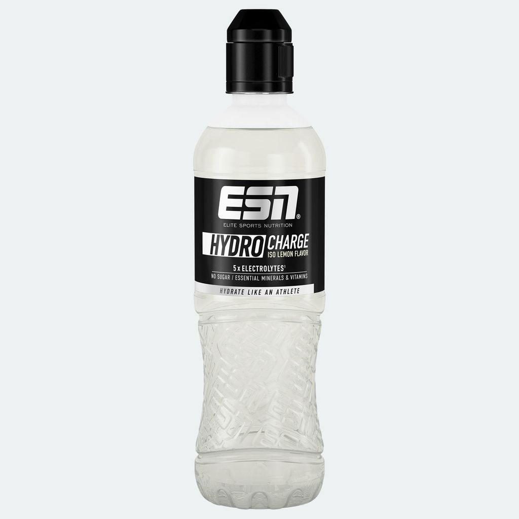 ESN HydroCharge Iso Drink – Lemon – 6 x 500 ml, zuckerfrei, Produktbild  KI-generiertes Bild
