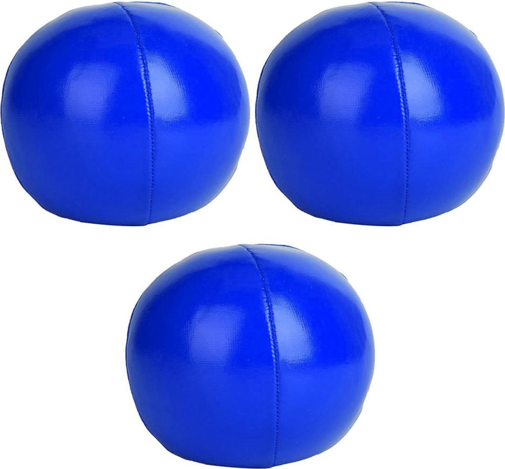 3 PCs PolyurethanJonglierkugeln Clown Jonglieball Set für Anfänger & Profis (blau)
